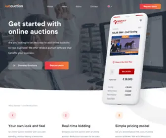 Weauction.io(Online auction software) Screenshot