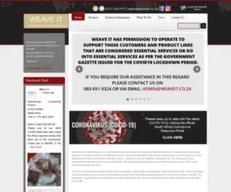 Weaveit.co.za(Industrial Fabric Manufacturers South Africa) Screenshot
