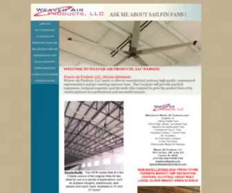 Weaverairproducts.com(HVLS Industrial Ceiling Fans) Screenshot