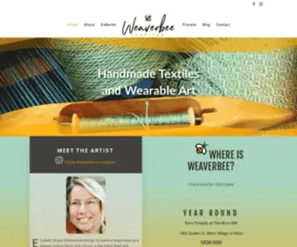 Weaverbee.ca(Textile Artist and Weaver) Screenshot