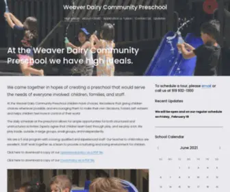 Weaverdairypreschool.com(Weaver Dairy Community Preschool) Screenshot