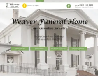 Weaverfuneralhome.net(Weaver Funeral Home) Screenshot