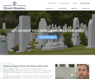 Weavermemorials.com(Custom Monuments) Screenshot