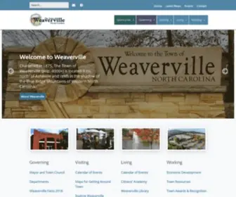 Weavervillenc.org(Town of Weaverville) Screenshot
