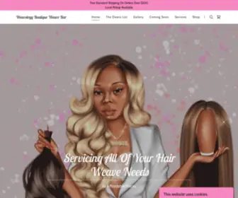 Weavologyboutique.com(Weavology Boutique Weave Bar) Screenshot