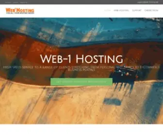 Web-1Hosting.net(Web1 Hosting For All Your Hosting Needs) Screenshot