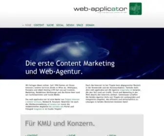 Web-Applicator.net(Web-Agentur, eCommerce, WebDesign) Screenshot