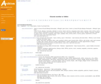 Web-Archive-IT.com Screenshot