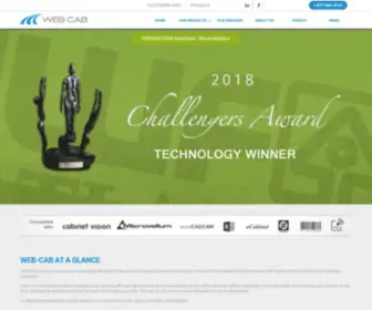 Web-Cab.com(WEB-CAB logiciels pour industrie de l’ébénisterie) Screenshot