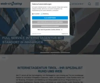 Web-Crossing.com(Internetagentur Tirol) Screenshot