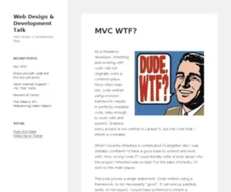 Web-Design-Talk.co.uk(Web Development Blog) Screenshot