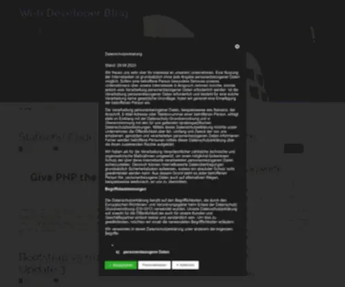 Web-Developer-Blog.com(Web Developer Blog) Screenshot