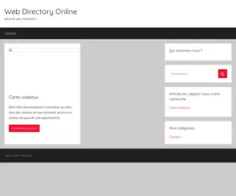 Web-Directory-Online.org(Accueil) Screenshot