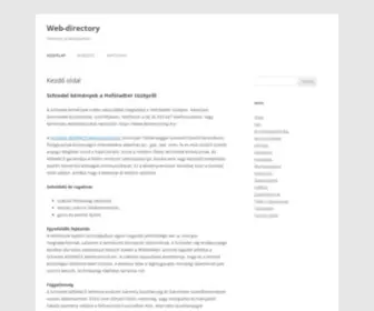 Web-Directory.hu(Webkatalógus) Screenshot