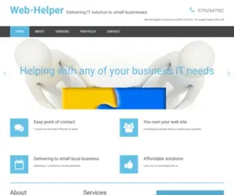 Web-Helper.co.uk(Web-Helper small business web site solution) Screenshot