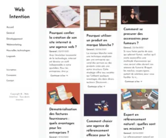 Web-Intention.com(Web intention) Screenshot