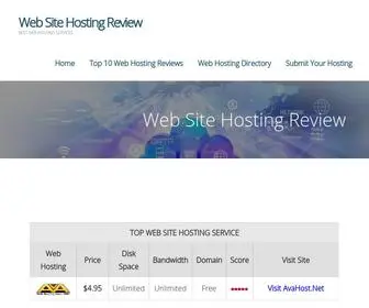 Web-Page-Hosting-Review.com(Reviews of best web site hosting) Screenshot