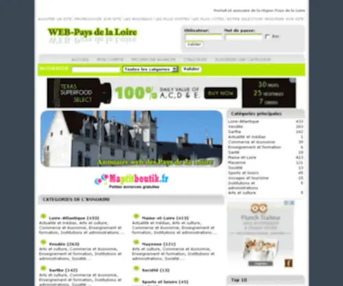 Web-Pays-DE-LA-Loire.com(Web-Pays de la Loire) Screenshot