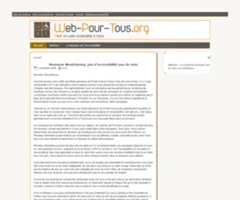 Web-Pour-Tous.org(Pour) Screenshot