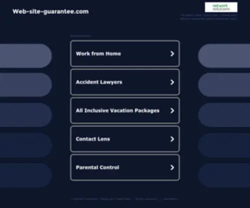 Web-Site-Guarantee.com(Web Site Guarantee) Screenshot