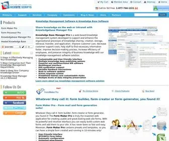 Web-Site-Scripts.com(Knowledge Base Software) Screenshot