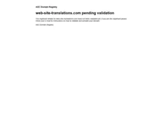 Web-Site-Translations.com(孝感挖掘机营运部) Screenshot
