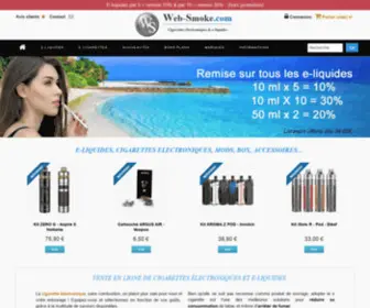 Web-Smoke.com(Cigarettes électroniques & e) Screenshot