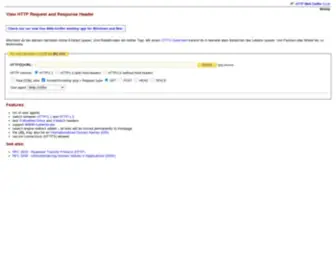 Web-Sniffer.net(View HTTP Request and Response Header) Screenshot