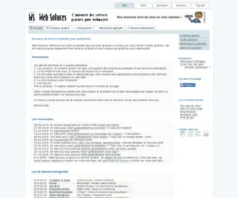 Web-Soluces.net(Gratuit, site du gratuit) Screenshot