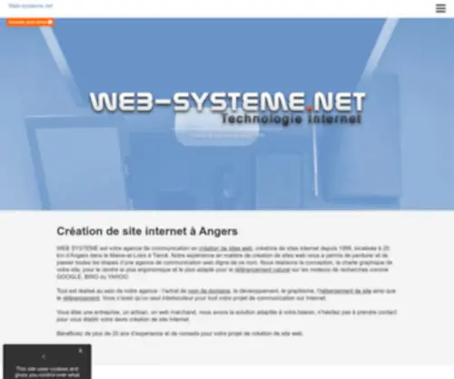Web-SYsteme.net(Web Systeme création de site web internet à Angers) Screenshot