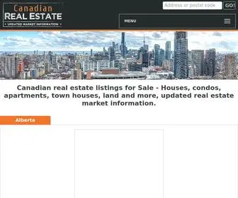 Web-Zournal.com(Canadian real estate listings for Sale) Screenshot