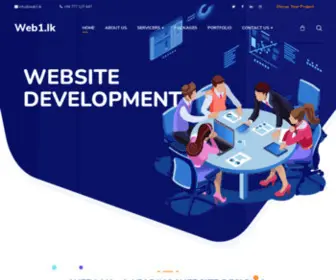 Web1.lk(Website Design Development Company in Sri Lanka) Screenshot