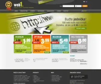 Web1.sk(Webhosting) Screenshot