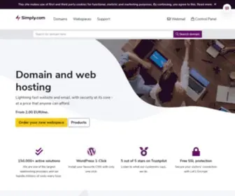 Web10.dk(Webhosting, WordPress and domains) Screenshot
