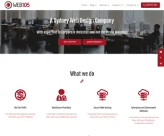 Web105.com(WEB 105 Creative) Screenshot
