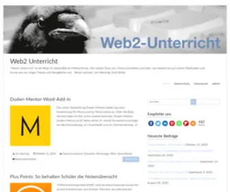 Web2-Unterricht.ch(Unterricht" ist ein Blog f) Screenshot
