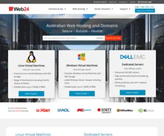 Web24.com.au(Web Hosting Australia) Screenshot