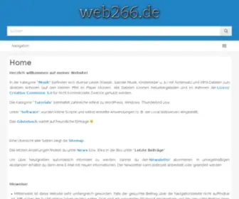 Web266.de(Willkommen bei) Screenshot