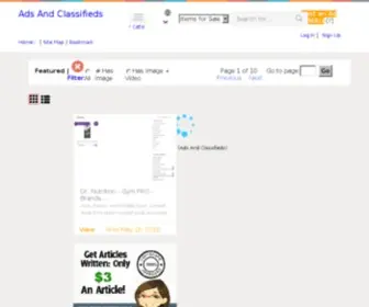 Web2Logs.com(Ads And Classifieds) Screenshot