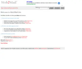 Web2Mail.com(Web2Mail) Screenshot