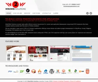 Web2Websolutions.com(Website designing and development) Screenshot