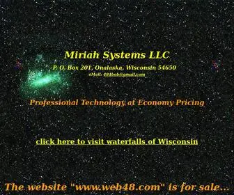 Web48.com(Miriah Systems Web Site Hosting) Screenshot