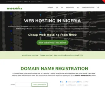 Web4Africa.ng(Web Hosting in Nigeria) Screenshot
