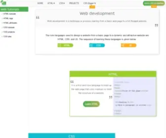 Web4College.com(Web development languages) Screenshot