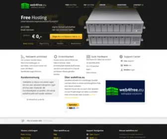 Web4Free.eu(Webspace solutions) Screenshot