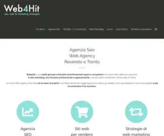Web4Hit.it(Agenzia SEO e Web Agency a Rovereto e Trento) Screenshot