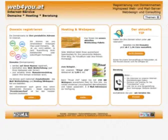 Web4You.at(Web4you by WebDienst.at Internet) Screenshot