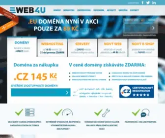 Web4You.cz(Webhosting, serverhosting a domény) Screenshot