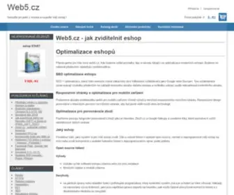 Web5.cz(Jak zviditelnit eshop) Screenshot