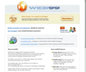 Web99.de(Kostenlose Homepage erstellen auf web99) Screenshot